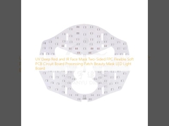 Masque facial UV rouge profond et IR à deux côtés FPC Flexible Soft PCB Circuit Board Processing Patch Beauty Mask LED Light Board